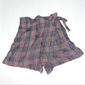 MANGO plaid skort